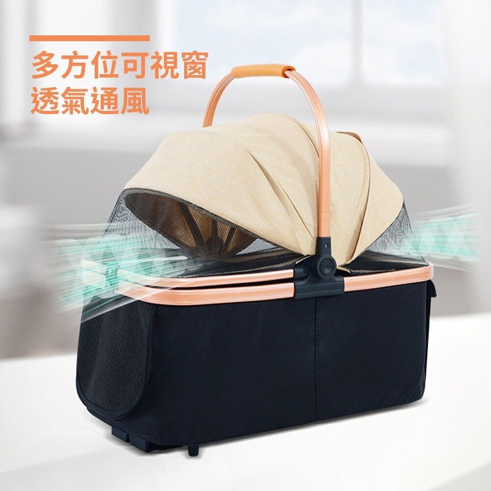 BND 中小型寵物推車 BNDC106 車包可分離 折叠鋁合金 耐重15公斤 寵物推車『WANG』-圖片-2
