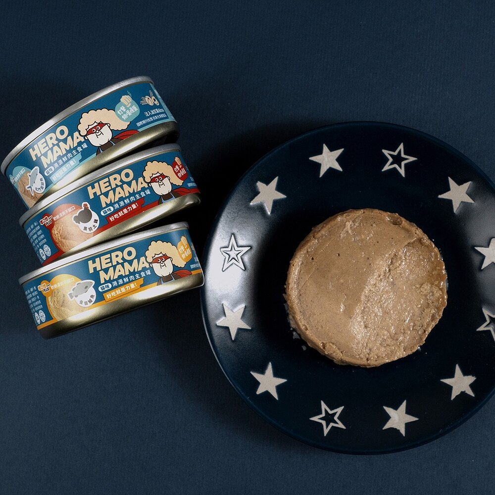 HeroMama 無穀主食貓罐【單罐】80g/165g 溯源鮮肉/海陸派對 主食罐 貓罐頭『WANG』-圖片-5