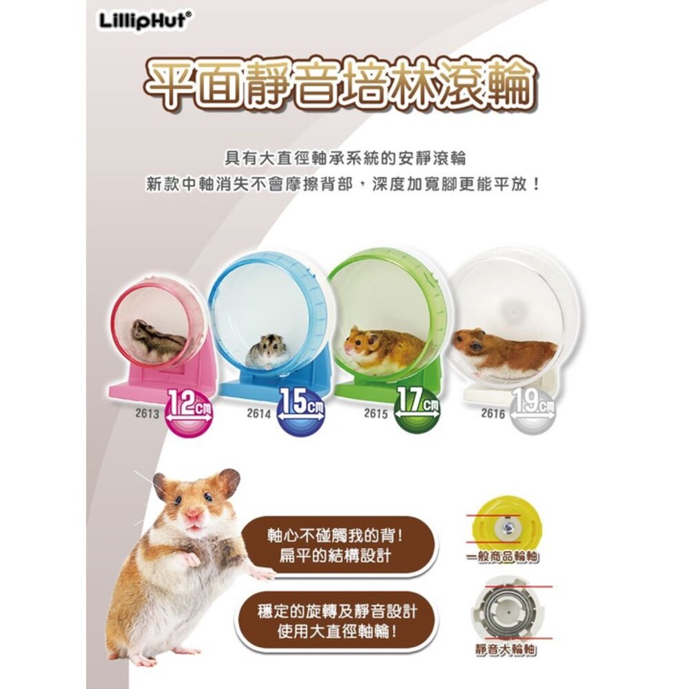 LillipHut麗利寶 平面靜音培林滾輪2602/2603/2613/2614/2615/2616 鼠用『WANG』-圖片-8