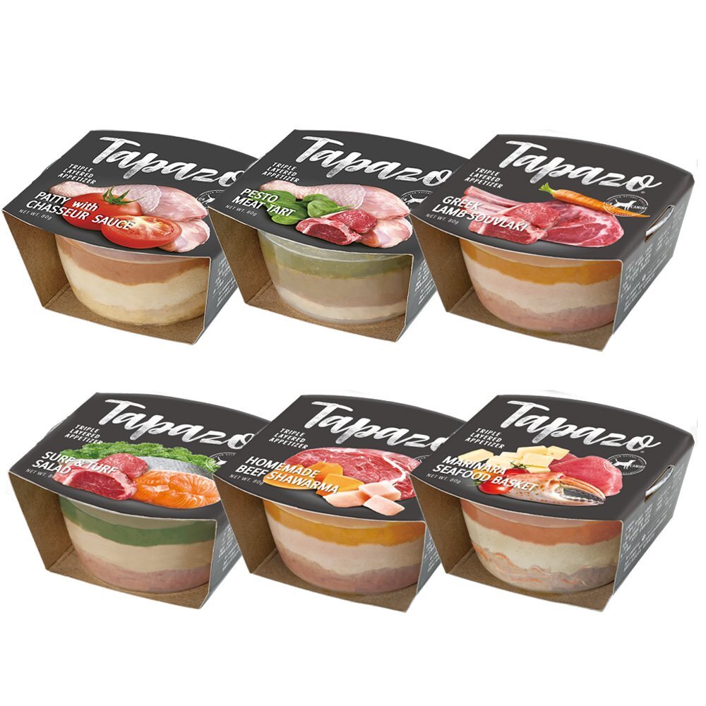 TAPAZO 特百滋 犬用 開胃三層杯80g【24罐組】狗餐杯 狗罐頭 狗罐頭『WANG』-圖片-1