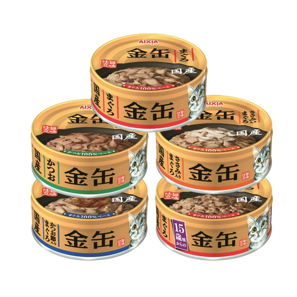 日本 AIXIA 愛喜雅 金罐貓罐頭【單罐】70g 金缶 厚金缶 金缶濃厚 愛喜雅金罐 金罐 貓罐頭『WANG』-圖片-7