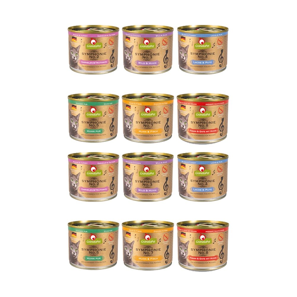 15427300856-Granatapet 葛蕾特 交響樂低溫慢燉主食罐 200g【12罐組免運】 主食貓罐 貓罐頭『WANG』