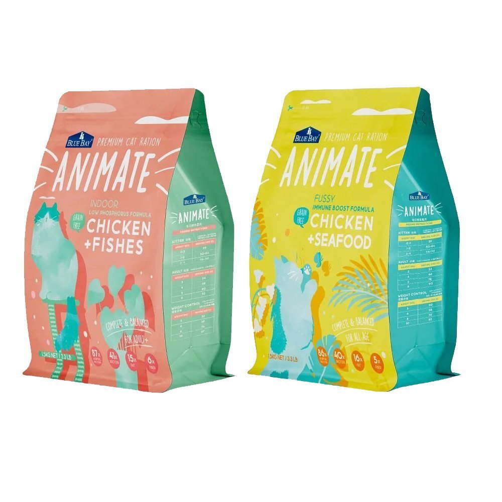 BLUE BAY 倍力 貓糧 1.5Kg【免運】 Animate 無穀貓飼料 室內貓 挑嘴貓配方 貓飼料『WANG』-圖片-1