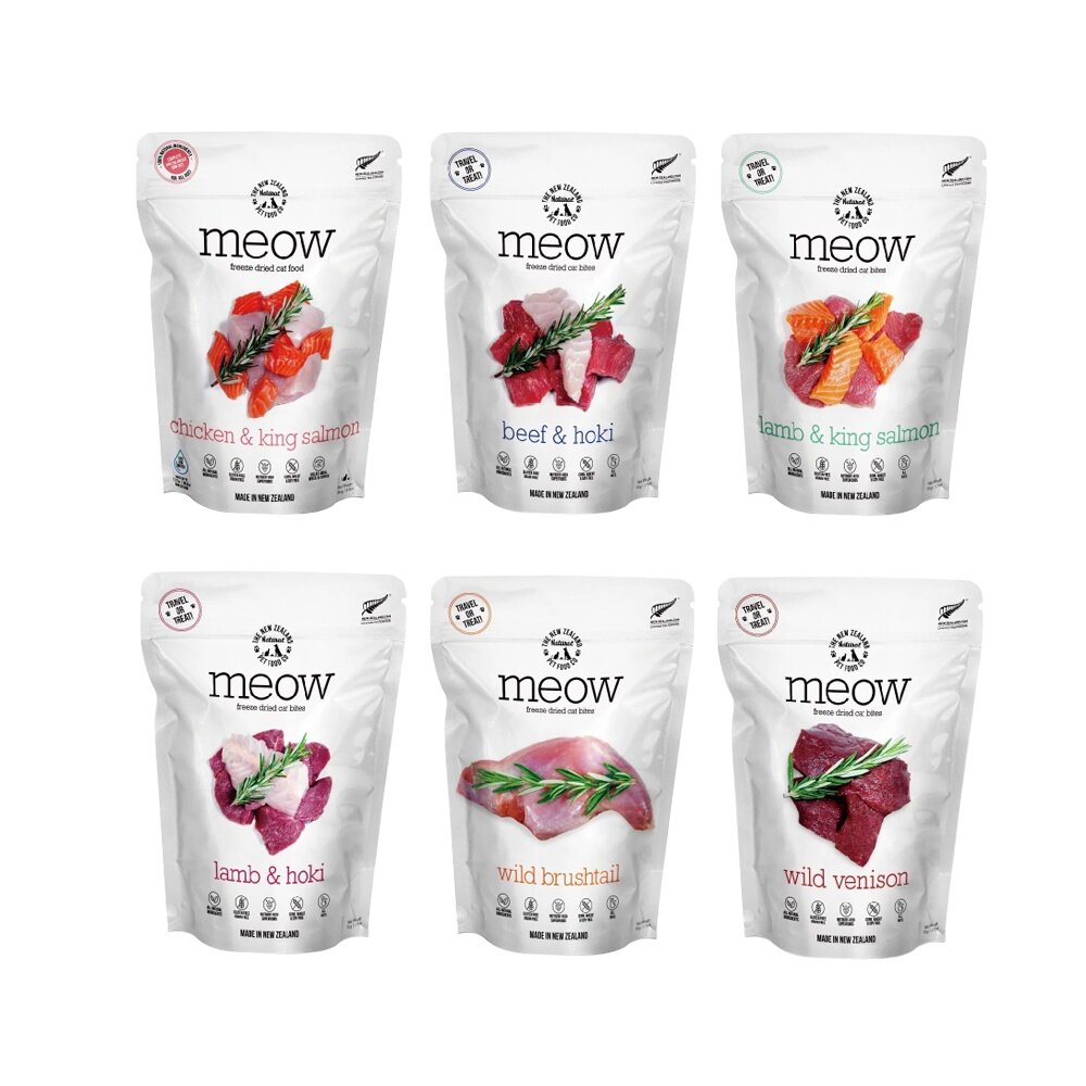 NZ Natural 鮮開凍 meow 貓咪冷凍乾燥生食餐 50g/280g 全天然無穀 凍乾糧 貓糧『WANG』-圖片-2