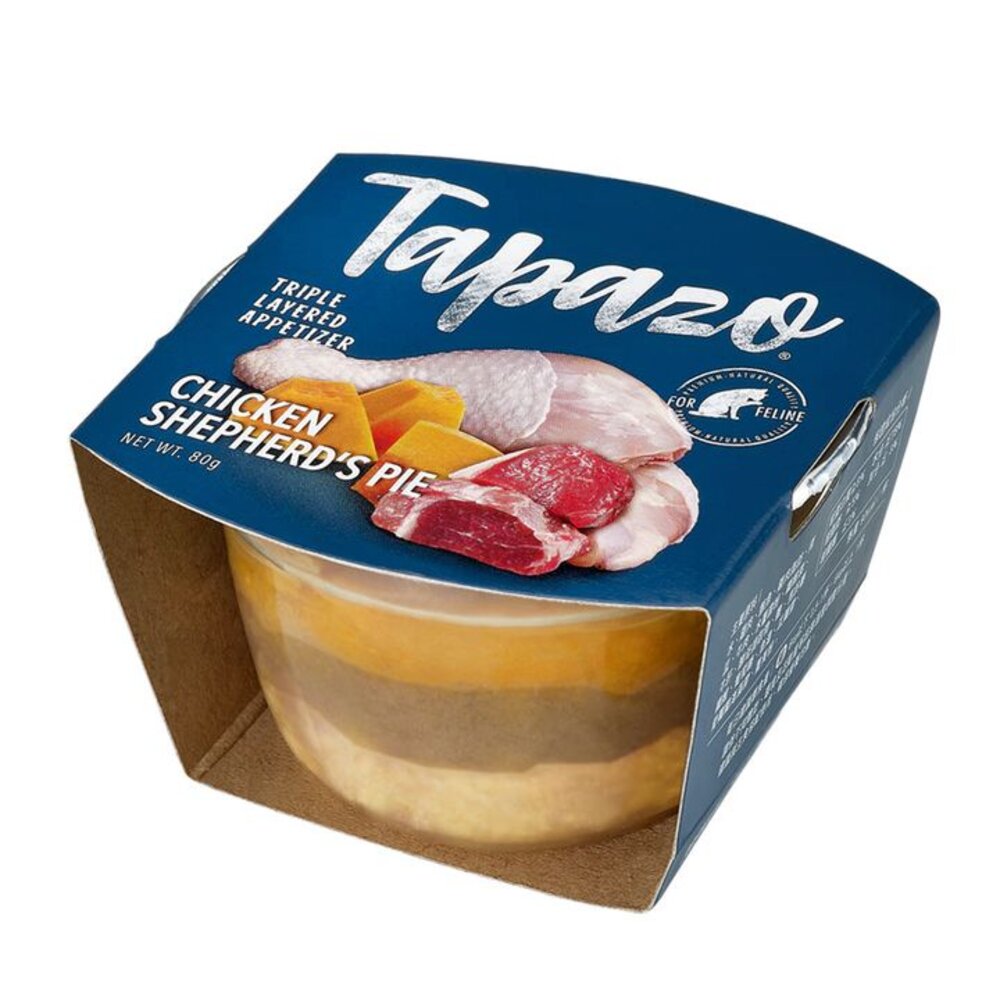 TAPAZO 特百滋 貓用開胃三層杯80g【24罐組】 優質肉品打造雙重口感 貓罐頭『WANG』-圖片-5