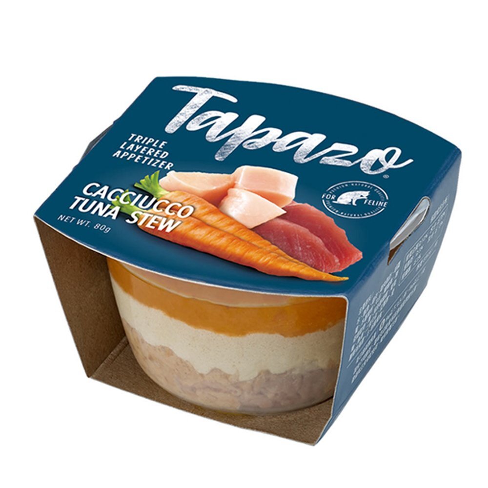 TAPAZO 特百滋 貓用開胃三層杯80g【24罐組】 優質肉品打造雙重口感 貓罐頭『WANG』-圖片-6