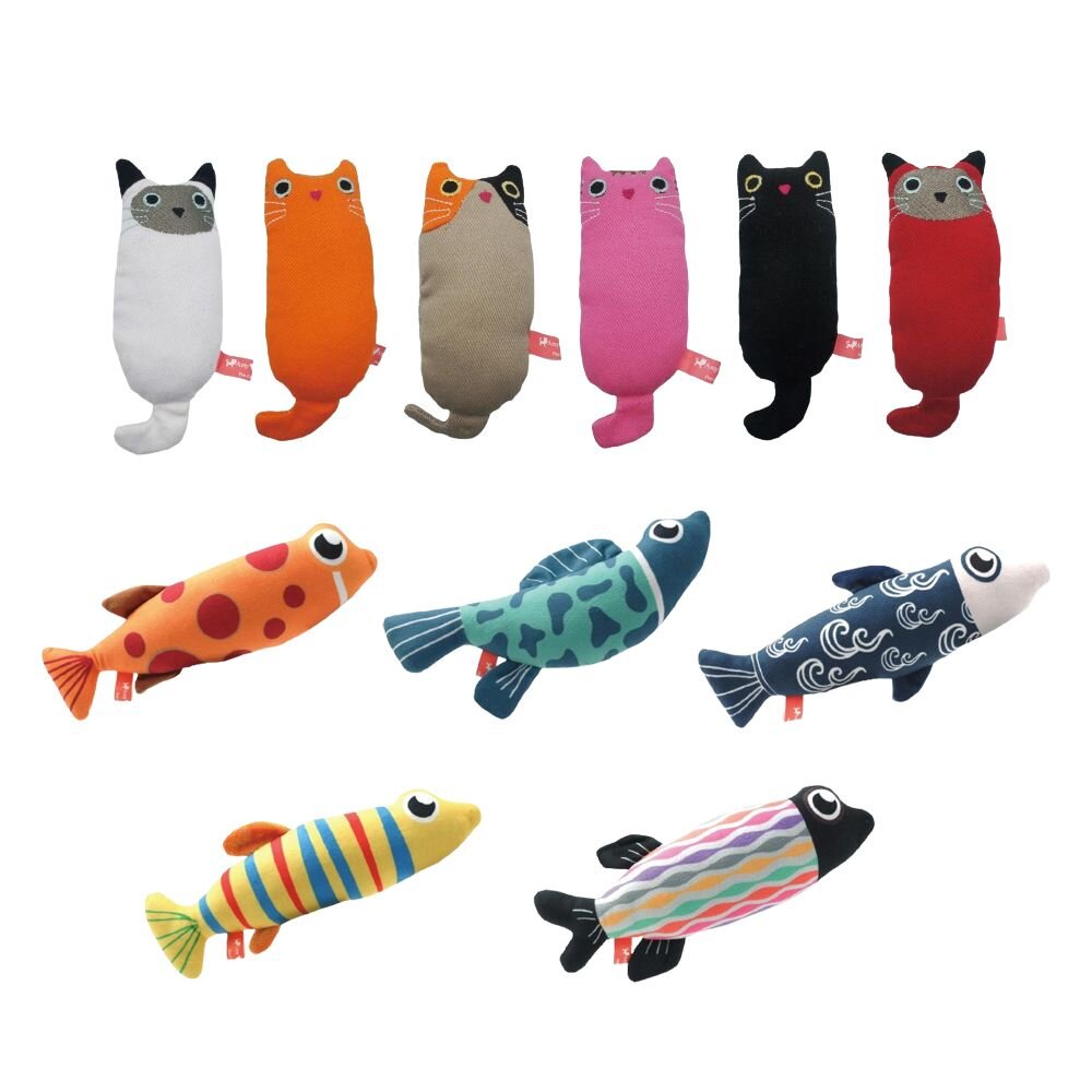 Amy Carol 貓草玩具 魚仔系列/肥貓系列 寵物玩具 貓咪玩具 貓草玩具 貓玩具 玩具 貓草『WANG』-圖片-1