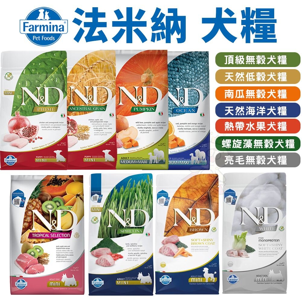 義大利 Farmina 法米納 犬糧 10kg-12kg【免運】無穀 低穀 南瓜 海洋 熱帶水果 亮毛『WANG』-圖片-2