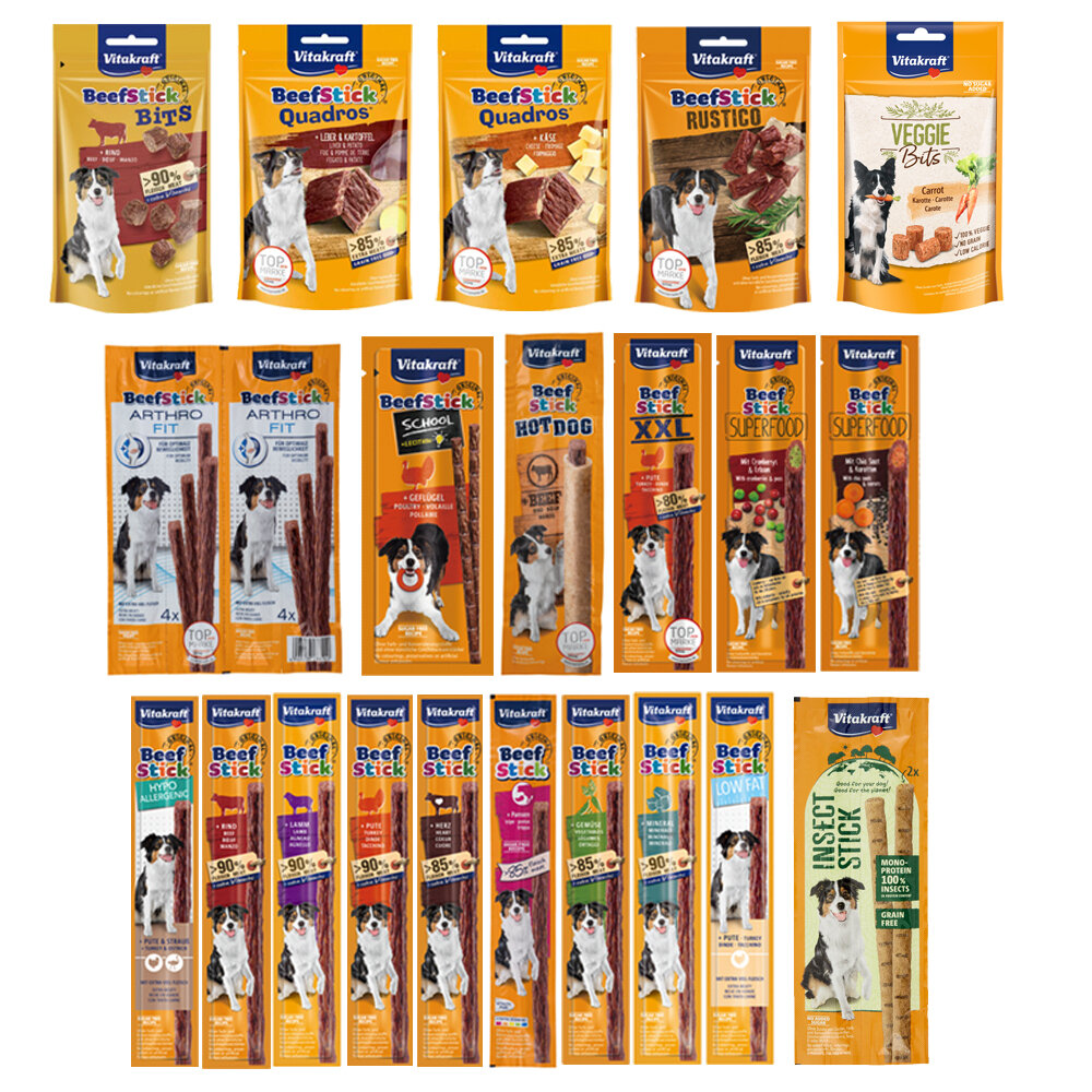 德國 Vitakraft VITA 好棒棒 純肉零食 方便包 魔力棒 訓練 獎勵點心 隨手包 狗零食『WANG』-圖片-1