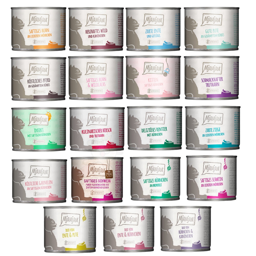 MjAMjAM 魔力喵 迷幻喵 主食罐頭【多罐組】鮮嫩肉絲 挑嘴貓罐 鮮肉罐 雙拼罐 貓罐頭『WANG』-圖片-1