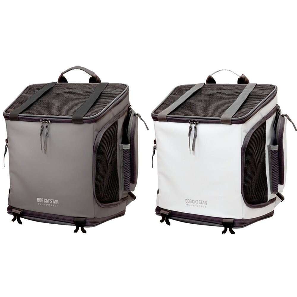 16453710537-汪喵星球 汪喵小方塊 寵物外出包(第二代小方塊) 極簡白/沉穩灰 高挺度大空間 二款顏色 犬貓適用『WANG』