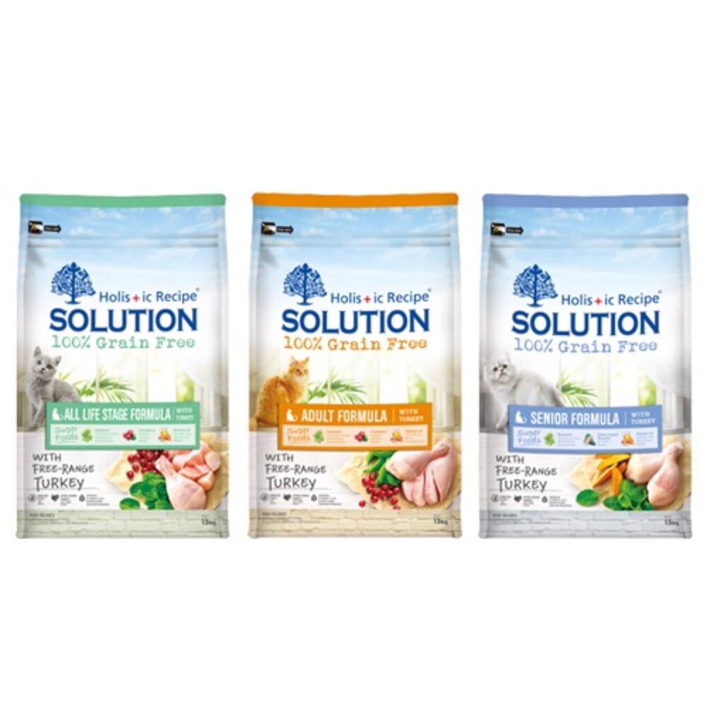 SOLUTION 耐吉斯 貓飼料 全規格 能量碗+益生菌 貓飼料 無穀貓飼料 貓無穀飼料 貓糧『WANG』-圖片-1