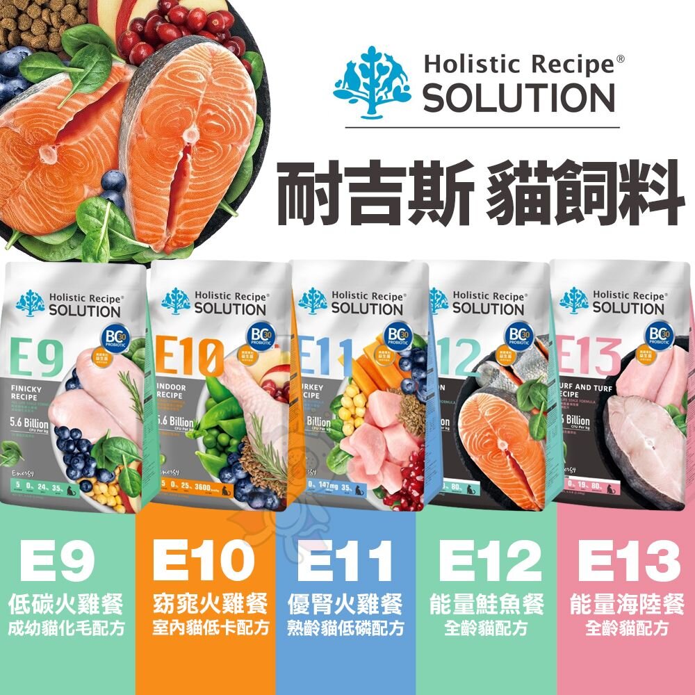 SOLUTION 耐吉斯 貓飼料 全規格 能量碗+益生菌 貓飼料 無穀貓飼料 貓無穀飼料 貓糧『WANG』-圖片-3