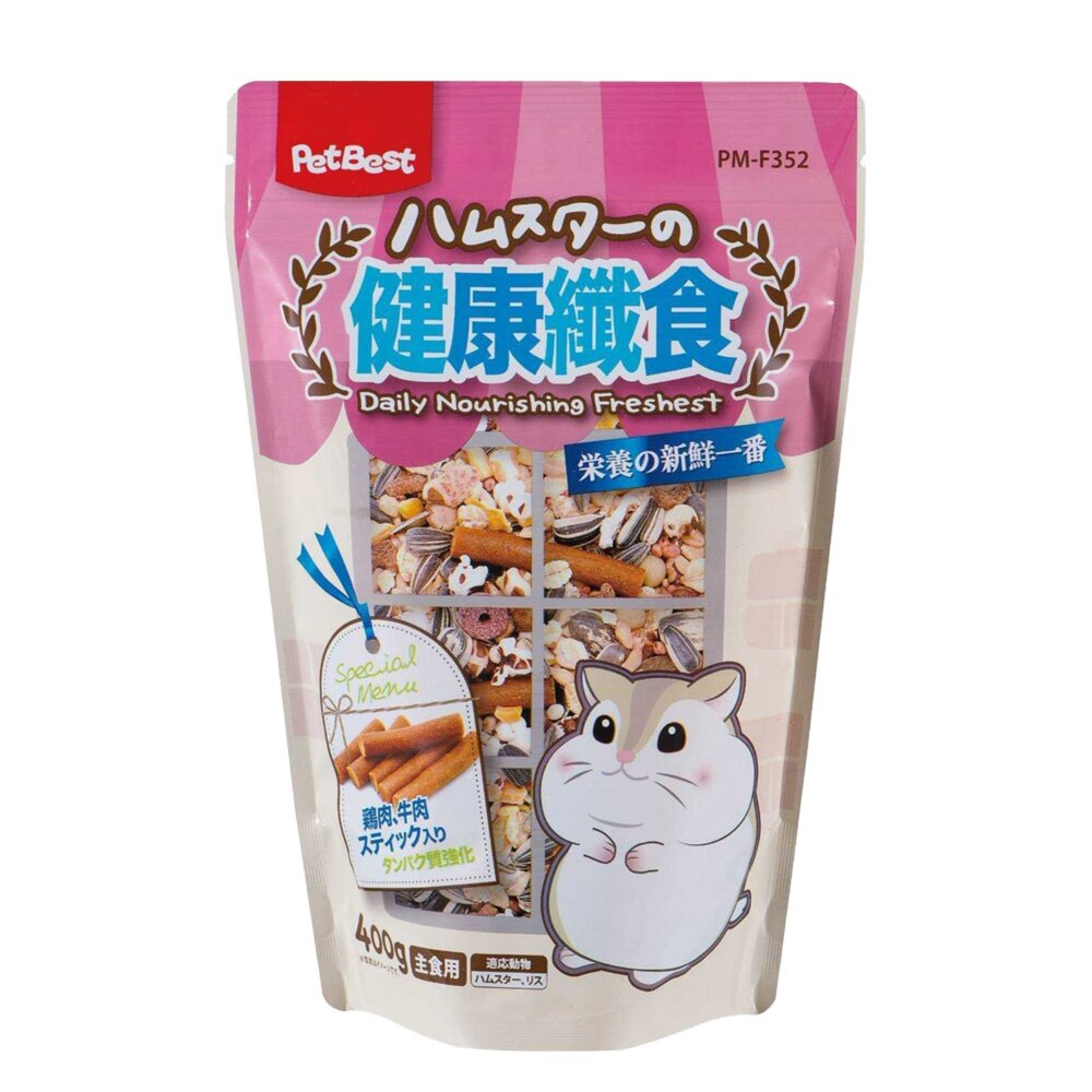 Pet Best 元氣 健康活力纖食鼠飼料 400克 R-F350/348/352 小動物飼料『WANG』-圖片-2