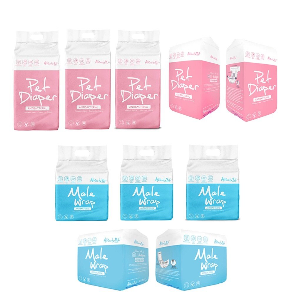 Altimate Pet 粉安心寵物尿褲/拋棄式禮貌帶 XS-XL 5種尺寸 寵物尿褲 狗尿布『WANG』-圖片-1