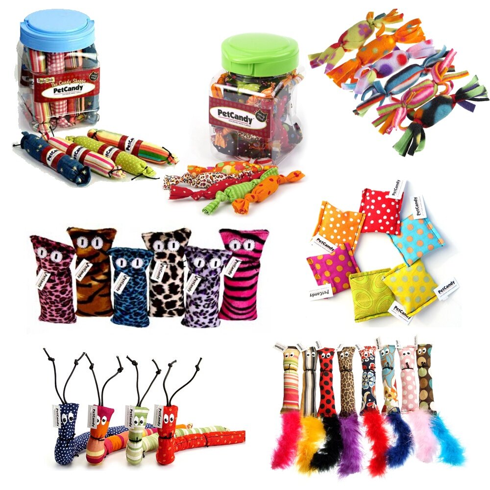 17607170797-PetCandy 貓草玩具  糖果 雪茄 沙包 抱枕 松鼠 毛毛蟲 耐磨 貓玩具 隨機出貨不挑款『WANG』