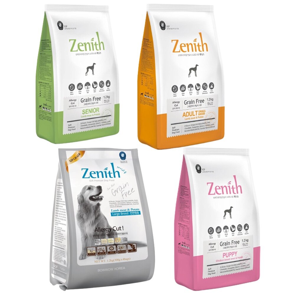 Zenith 先利時 頂級無榖犬軟飼料1.2kg-3Kg 幼母犬 全齡犬 低敏成犬 低敏高齡體控犬 犬糧『WANG』-圖片-1