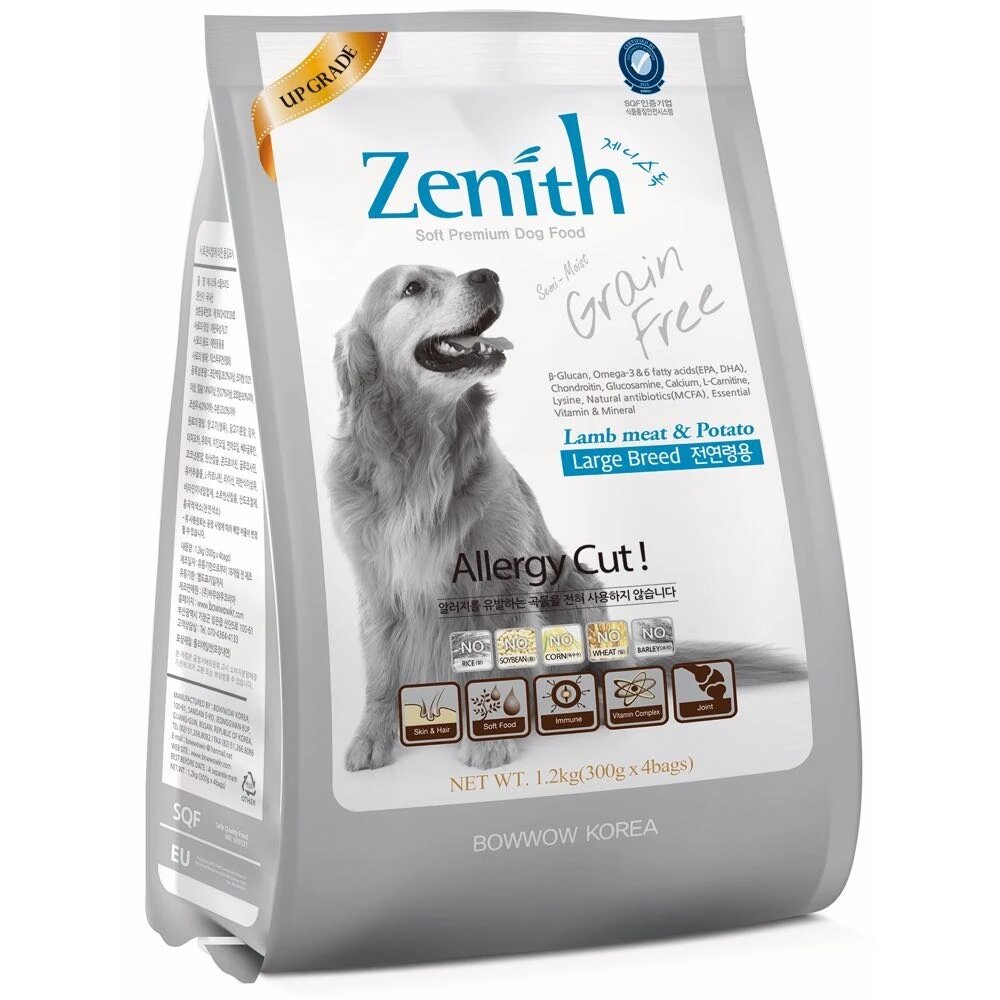 Zenith 先利時 頂級無榖犬軟飼料1.2kg-3Kg 幼母犬 全齡犬 低敏成犬 低敏高齡體控犬 犬糧『WANG』-圖片-4