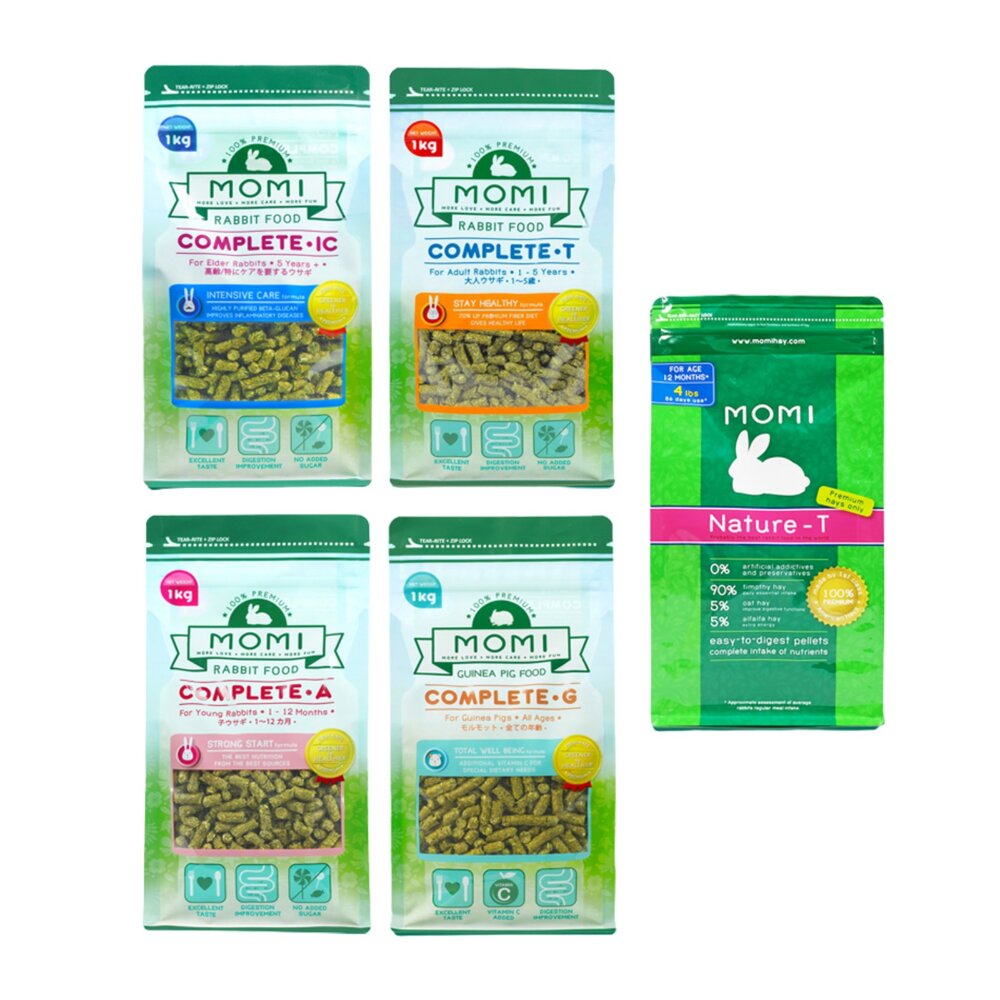 美國 摩米 MOMI 鼠兔營養飼料 1kg 5kg 全天然飼料 幼兔 成兔 老兔 天竺鼠 小動物飼料『WANG』-圖片-2