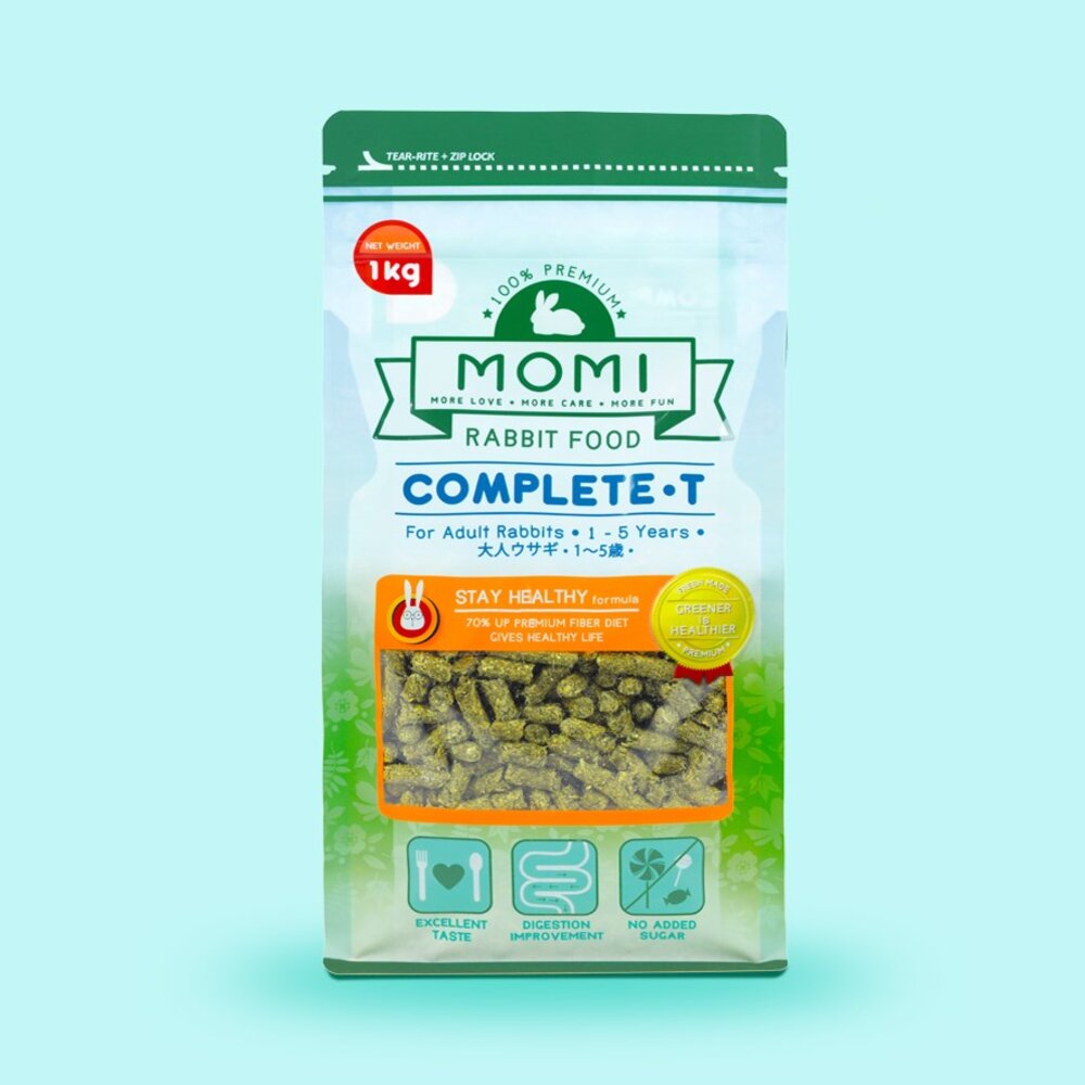 美國 摩米 MOMI 鼠兔營養飼料 1kg 5kg 全天然飼料 幼兔 成兔 老兔 天竺鼠 小動物飼料『WANG』-圖片-5