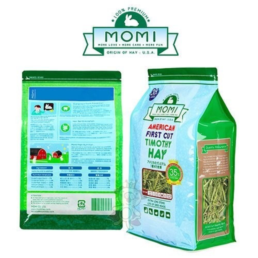 美國 摩米 MOMI 美國特級 提摩西草 500g 1kg 第一割 第二割 磨牙 兔子牧草 成兔 天竺鼠『WANG』-圖片-3