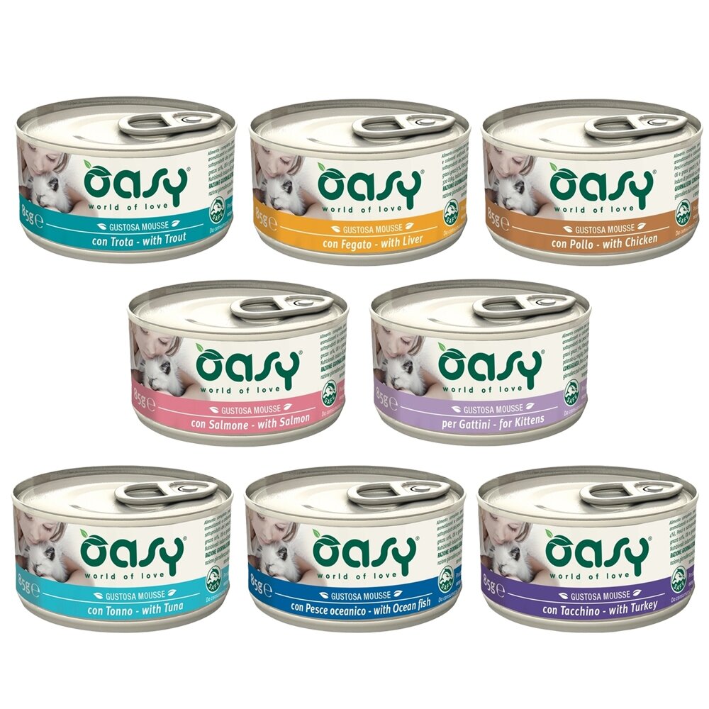 18086784531-Oasy 愛食泥 主食貓罐85g【18罐組】肉泥 貓主食 貓罐 主食貓罐 貓罐頭『WANG』
