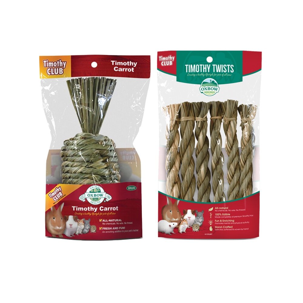 美國OXBOW 提摩西草蘿蔔 提摩西麻花捲 提摩西草 磨牙玩具 鼠玩具 兔玩具 小動物玩具『WANG』-圖片-1