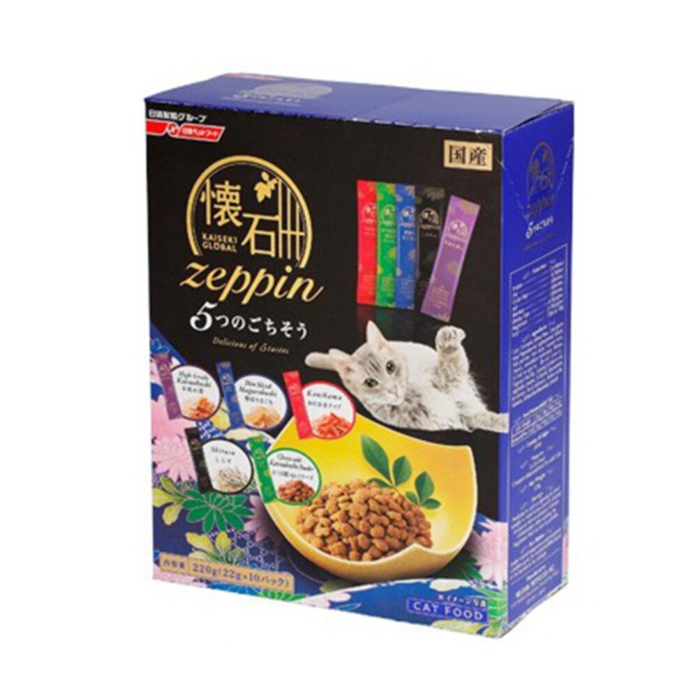 日本 PETLINE 日清 5Dish懷石極品 220g 綜合貓糧 貓糧 貓飼料『WANG』-圖片-2