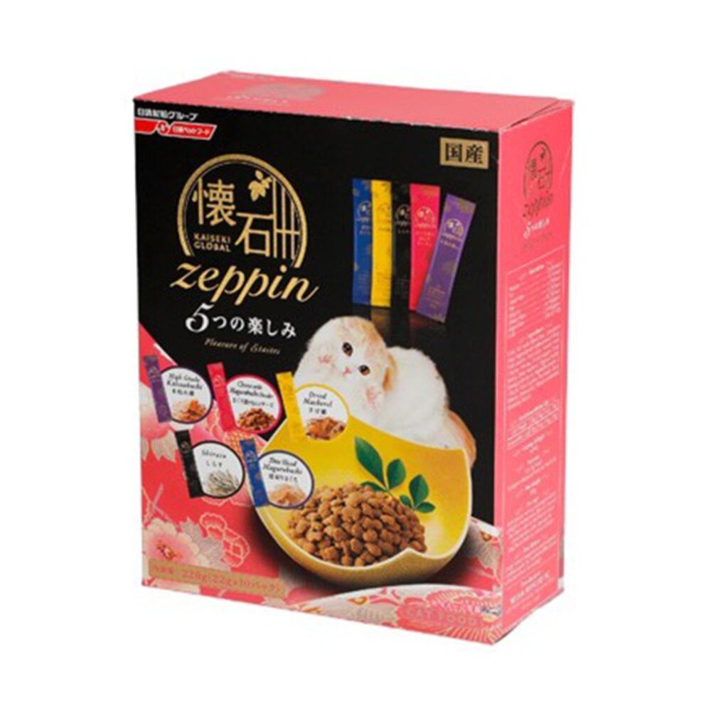 日本 PETLINE 日清 5Dish懷石極品 220g 綜合貓糧 貓糧 貓飼料『WANG』-圖片-3
