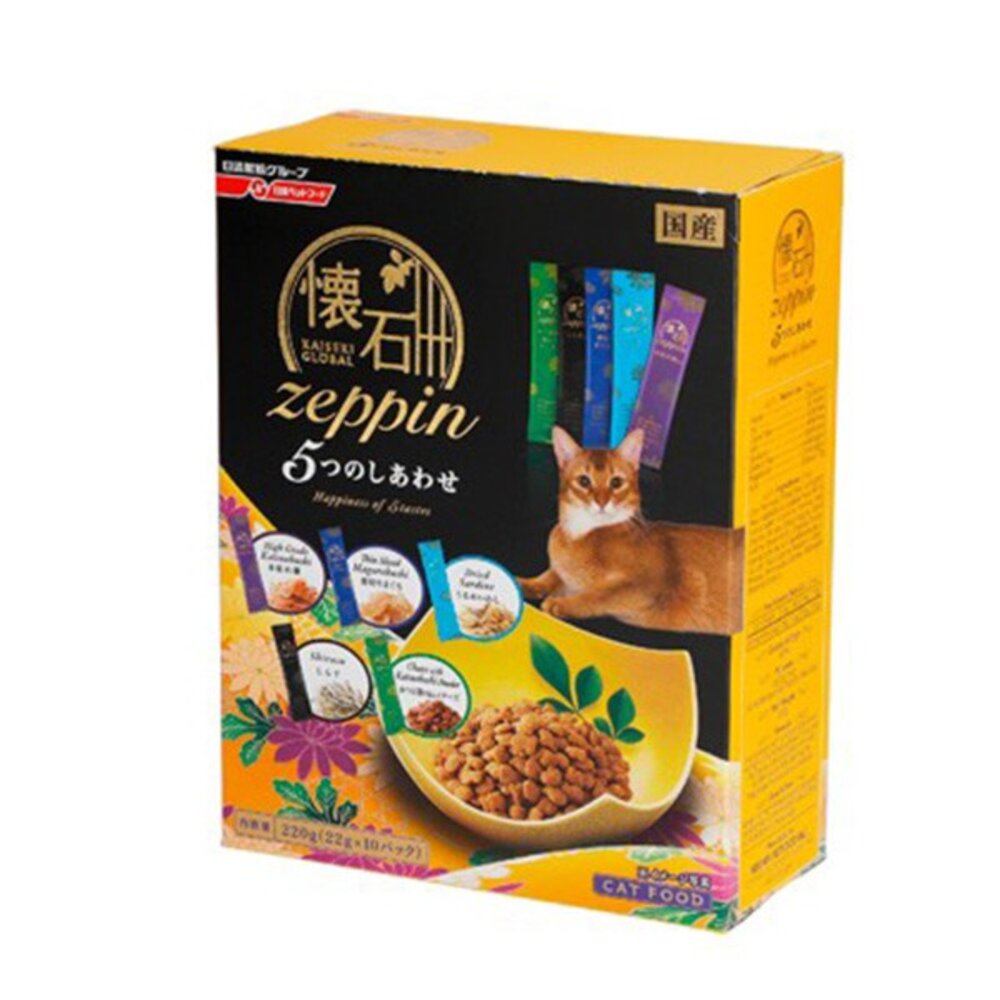 日本 PETLINE 日清 5Dish懷石極品 220g 綜合貓糧 貓糧 貓飼料『WANG』-圖片-4