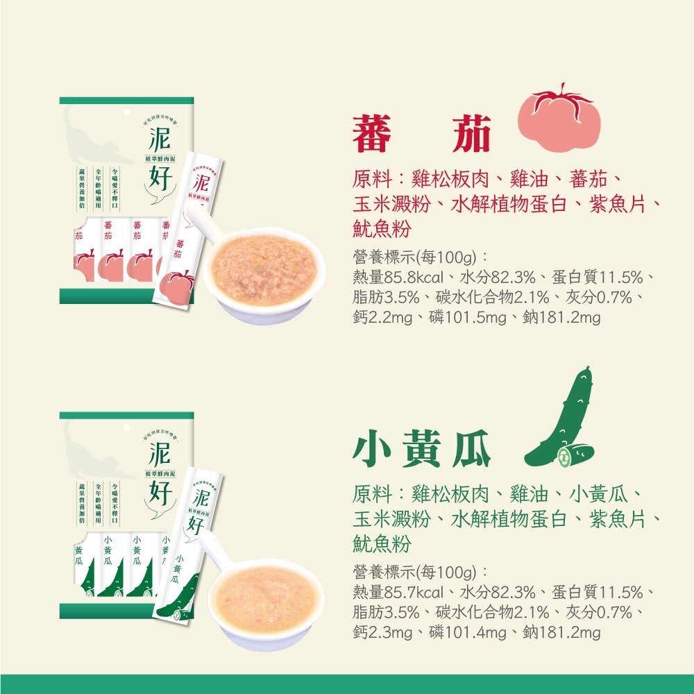 泥好 植萃鮮肉泥 15g/4入貓肉泥 肉泥 寵物零食 貓零食 點心 全齡貓『WANG』-圖片-5