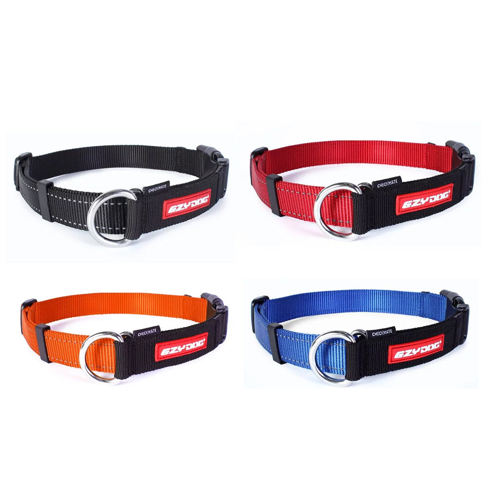 EZYDOG 訓練項圈 S-XL號 獨立ID環 反光設計 柔軟尼龍織帶 狗項圈 犬用『WANG』-圖片-1