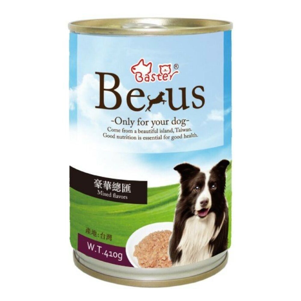 Baster 巴絲特 柏洛斯狗罐 410g【24罐組】豪華總匯 牛肉 雞肉 羊 鮮肉罐 主食罐 狗罐頭『WANG』-圖片-4