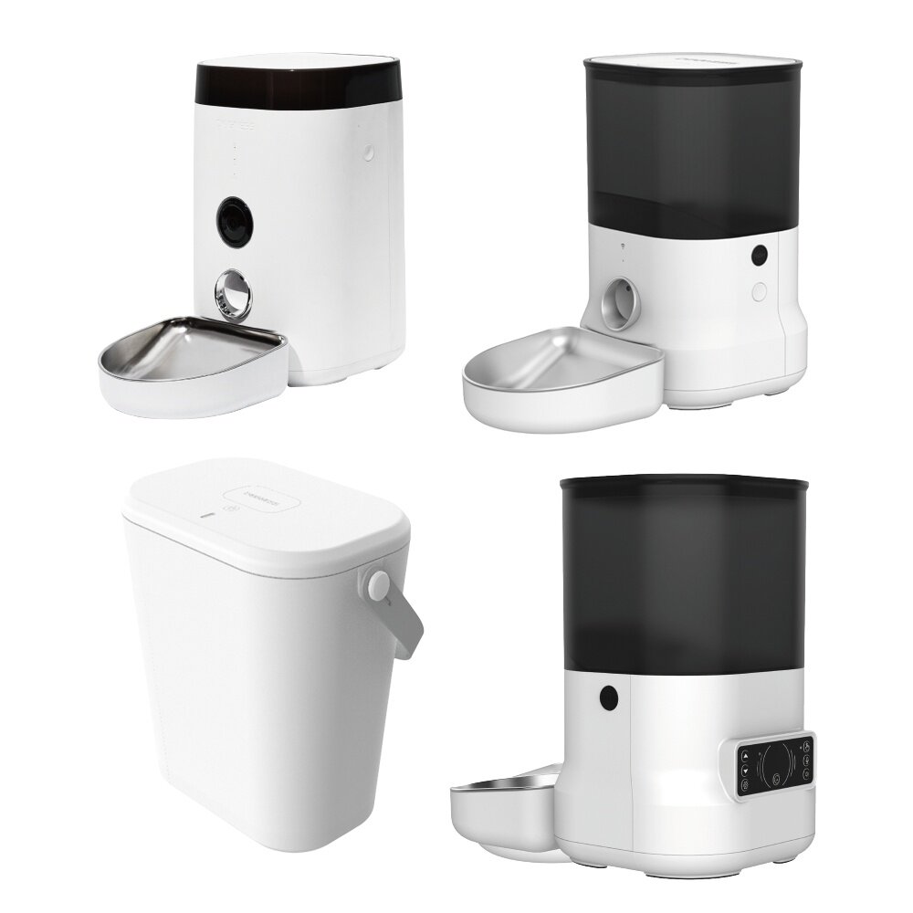 多尼斯 寵物餵食器【免運】APP餵食器 大眼睛智能視訊 魔方APP餵食器 魔方按鍵版 真空儲糧桶『WANG』-圖片-1