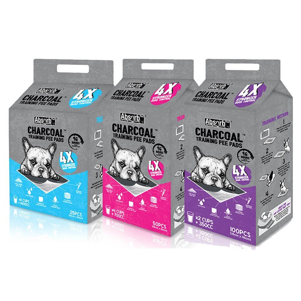 Absorb Plus 狠吸收尿布無香 狠消臭尿布墊【8包組免運】活性碳 尿布墊 犬用尿墊『WANG』-圖片-1