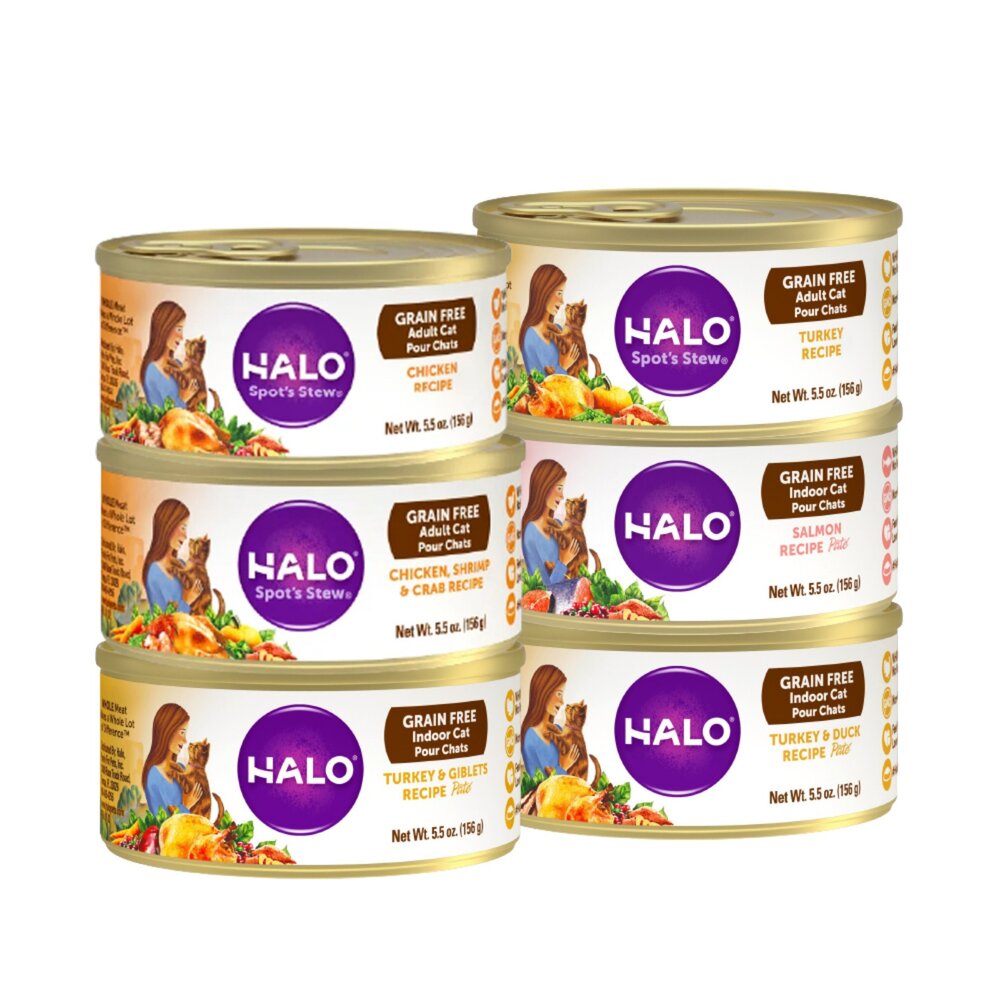 HALO 嘿囉 無穀主食貓罐【12罐組】156g 成貓 幼貓 無穀貓罐 主食貓罐 貓罐頭『WANG』-圖片-1