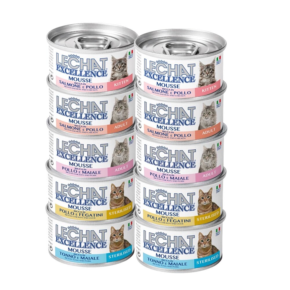 18847253072-Excellence 義大利 卓越 無榖主食貓罐85g【24罐組】 主食貓罐 貓罐頭 無穀貓罐『WANG』