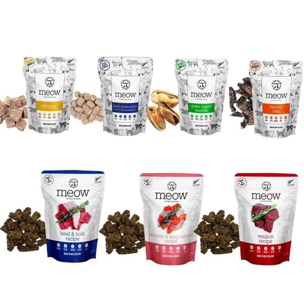 NZ Natural 鮮開凍 meow 貓咪冷凍乾燥零食 香酥風乾鮮肉餐 鮮肉餐 凍乾 貓主食 貓零食『WANG』-圖片-1