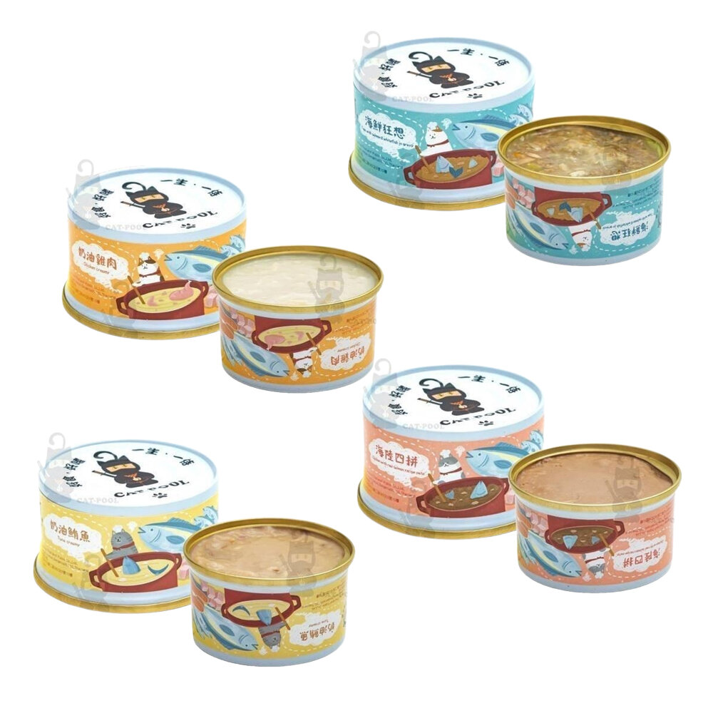 貓侍 Catpool 成貓食譜主食罐|85g 【單罐】成貓配方 適合胖胖成貓或室內貓 主食罐 貓罐頭『WANG』-圖片-1