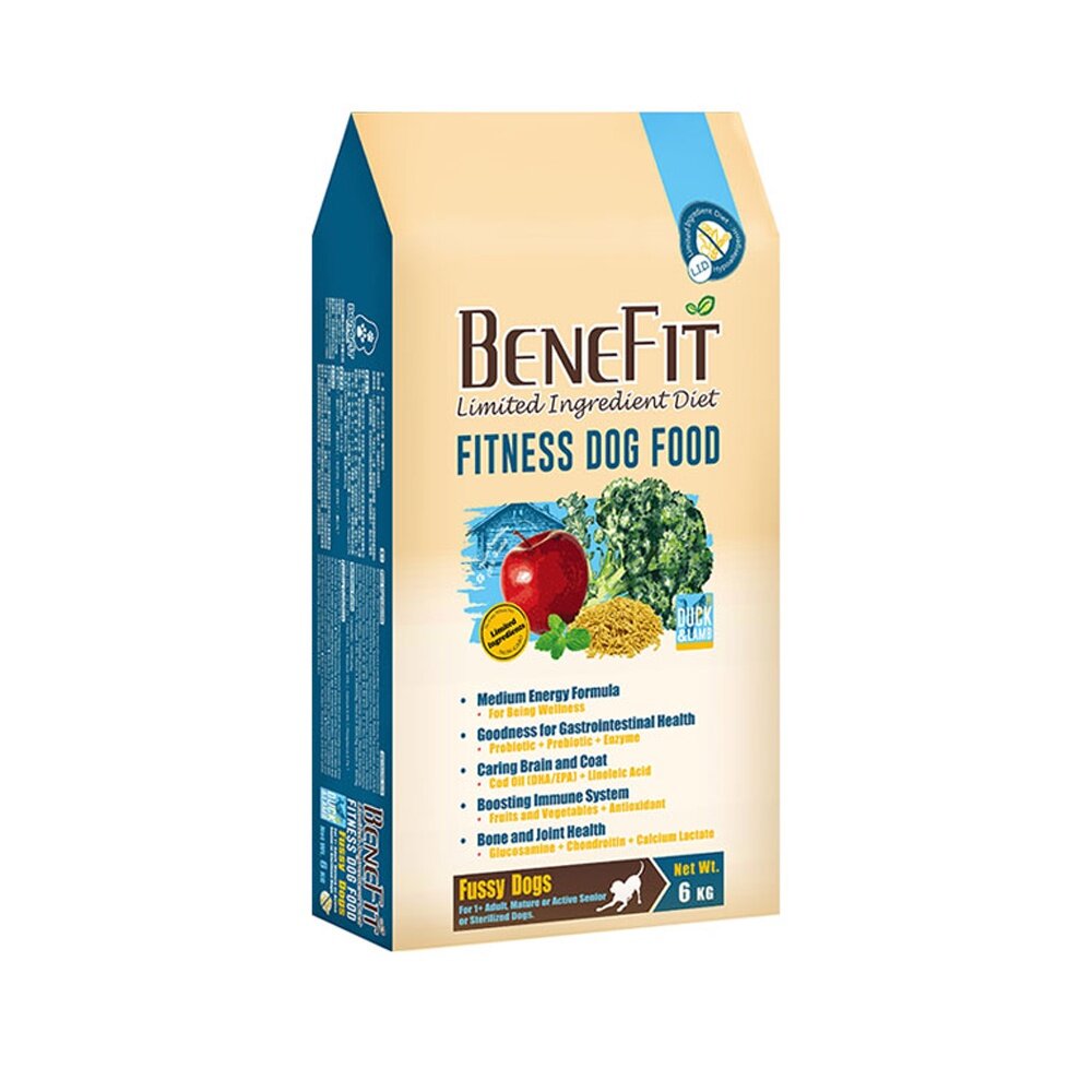 BENEFIT 斑尼菲 L.I.D狗糧 活力狗糧 鴨肉羊肉1.5kg-6kg(1.5kgx4) 狗飼料『WANG』-圖片-1