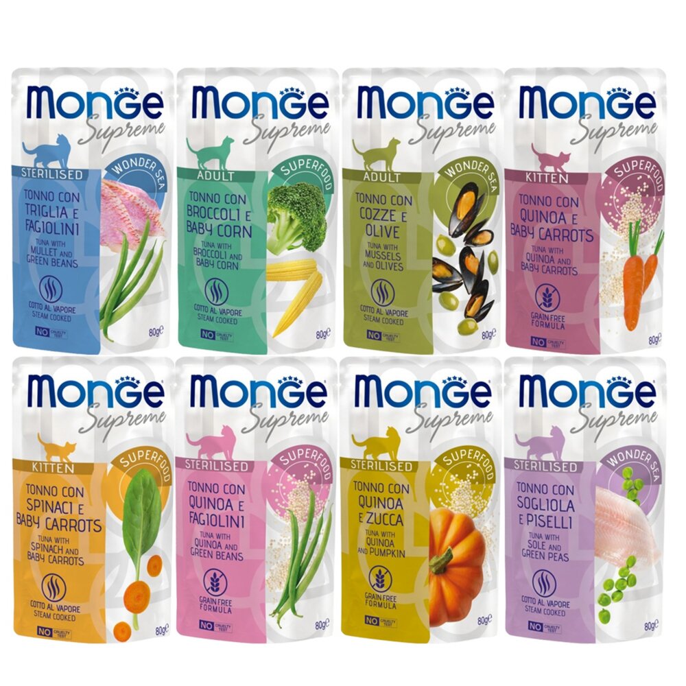 MONGE 瑪恩吉 MONO 無榖主食肉醬餐包【單包】喵吃鮪魚鮮食貓餐包 主食餐包 貓餐包『WANG』-圖片-7