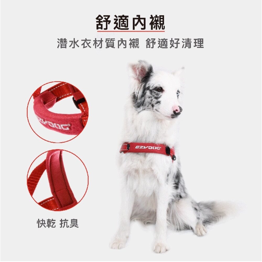 EZYDOG 快套式胸背帶 XS-XL號 適合好動不喜歡穿胸背帶的狗狗 狗胸背帶 犬用『WANG』-圖片-5