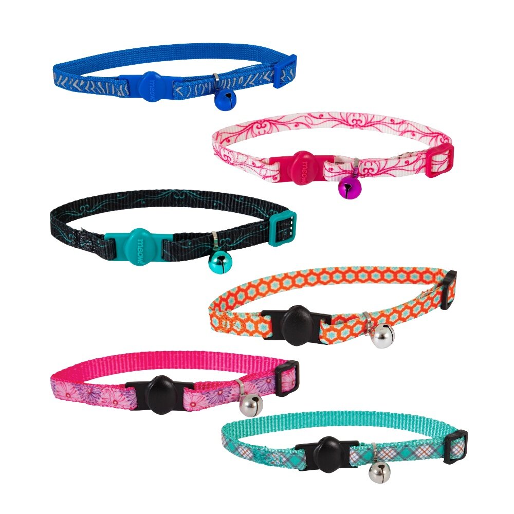 19854380541-Petmate 可調整式貓項圈 尼龍織帶 可調整式項圈 專利安全扣設計 貓項圈『WANG』