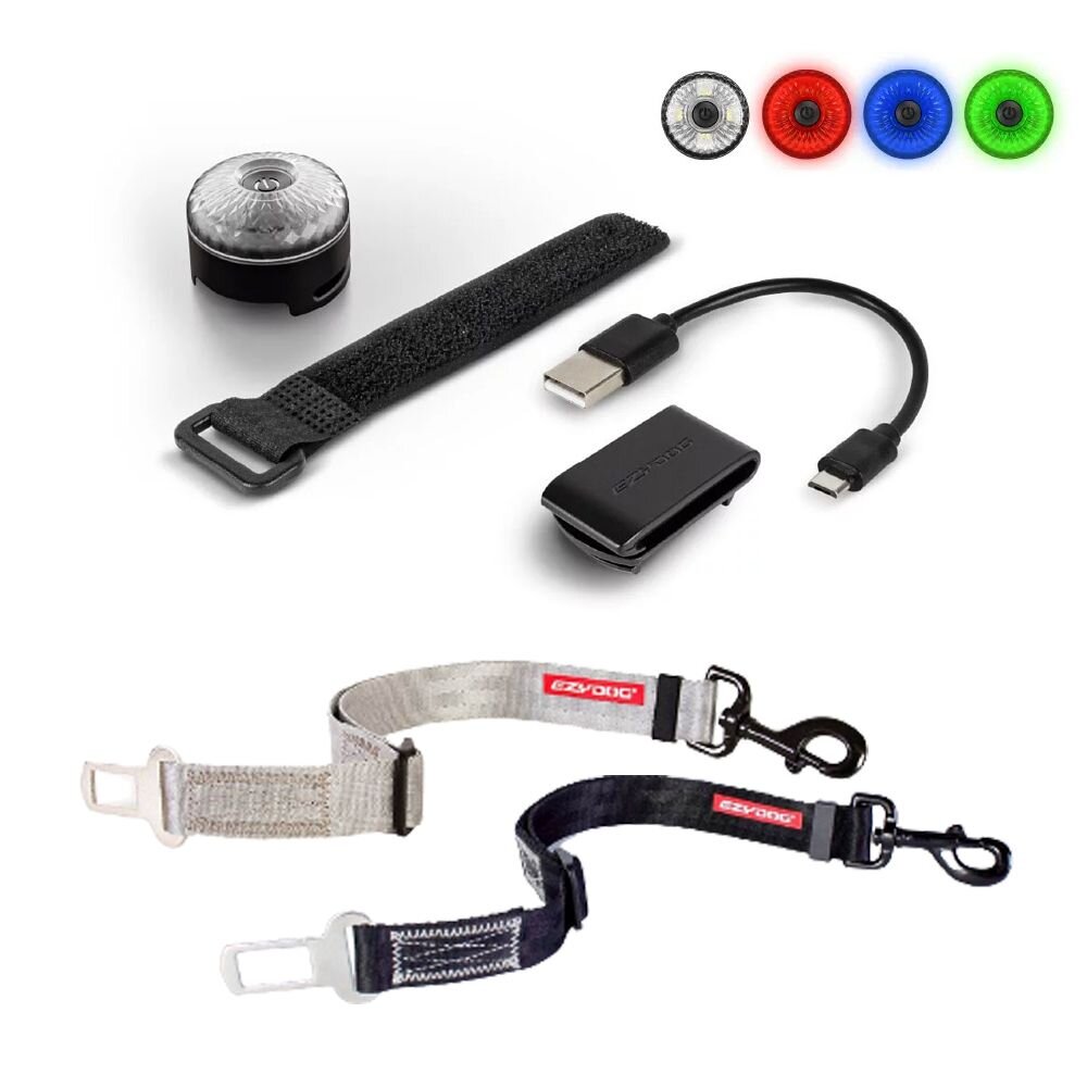 EZYDOG 寵物外出用品 寵物汽車安全帶 GO2寵物夜間多色警示燈 犬用『WANG』-圖片-1