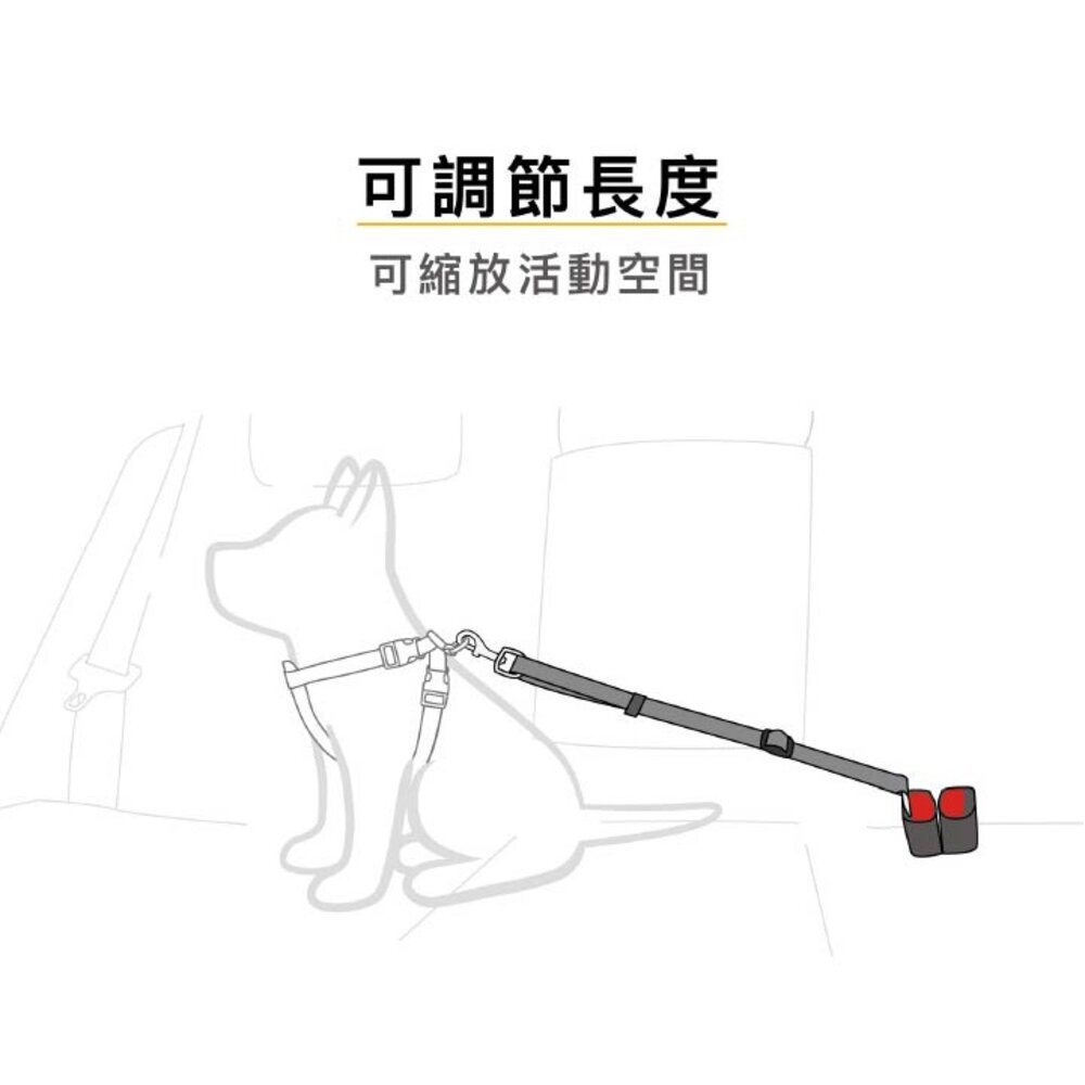 EZYDOG 寵物外出用品 寵物汽車安全帶 GO2寵物夜間多色警示燈 犬用『WANG』-圖片-3