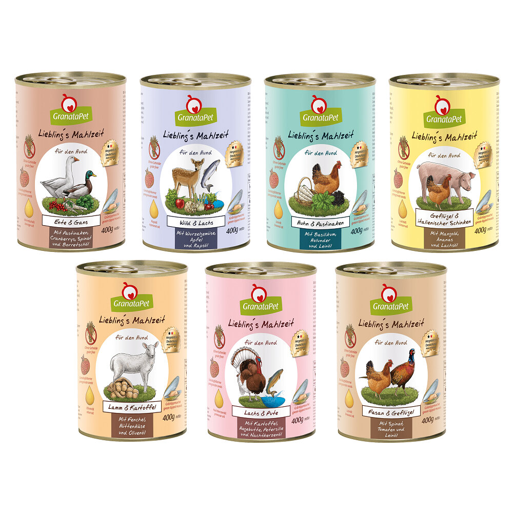 19889719729-Granatapet 葛蕾特 利布靈犬無穀主食罐【12罐組】400g 狗主食罐 狗罐頭『WANG』