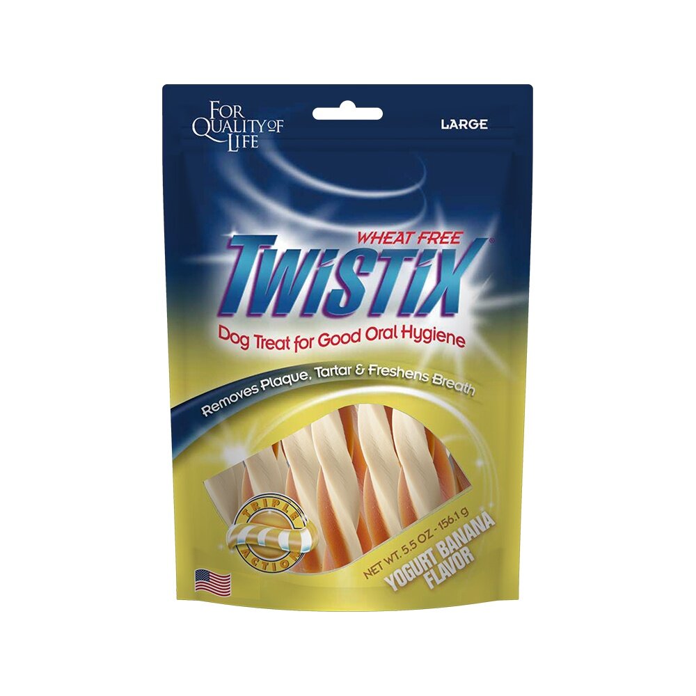 TWISTIX 特緹斯 雙色螺旋潔牙骨5.5oz 狗潔牙骨 狗零食『WANG』-圖片-3