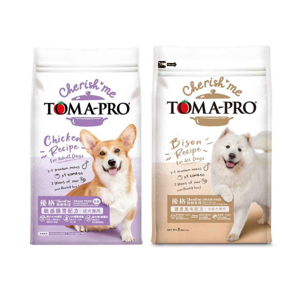 TOMA-PRO 優格 親親犬糧 全規格 成犬腸胃敏感 護膚美毛 狗乾糧 狗主食 狗飼料『WANG』-圖片-1
