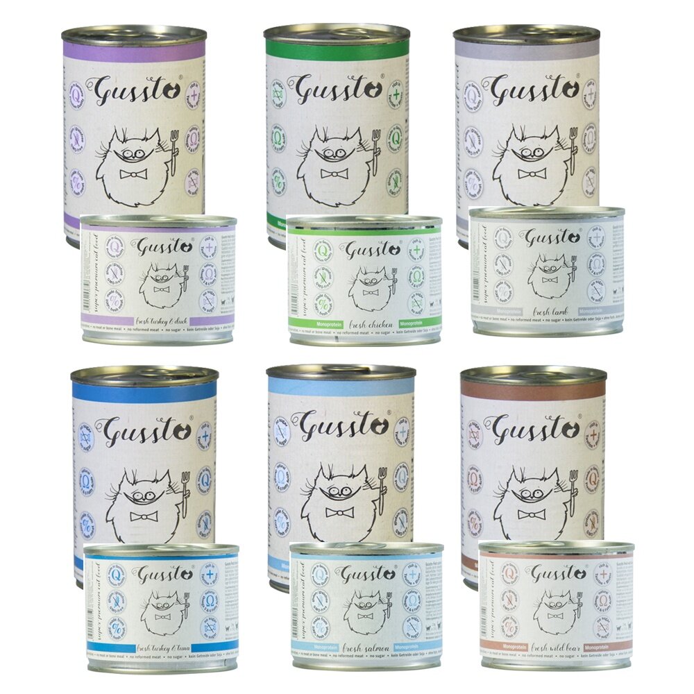 GUSSTO 惡魔喵 無穀有機主食貓罐 200g-400g【單罐】 無穀貓罐 主食貓罐 貓罐頭『WANG』-圖片-1