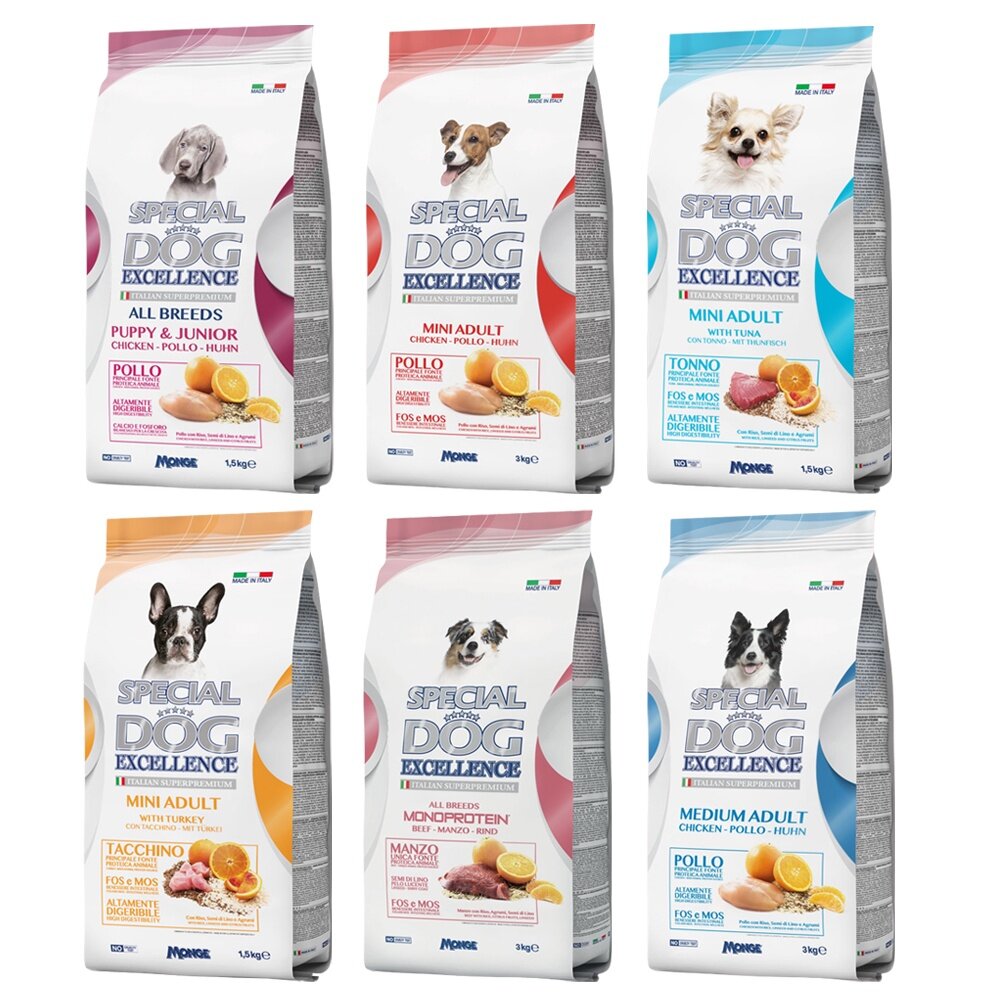 義大利 Excellence 卓越 天然呵護犬糧 800g-1.5kg 全齡犬 小型成犬 幼母犬 狗飼料『WANG』-圖片-1